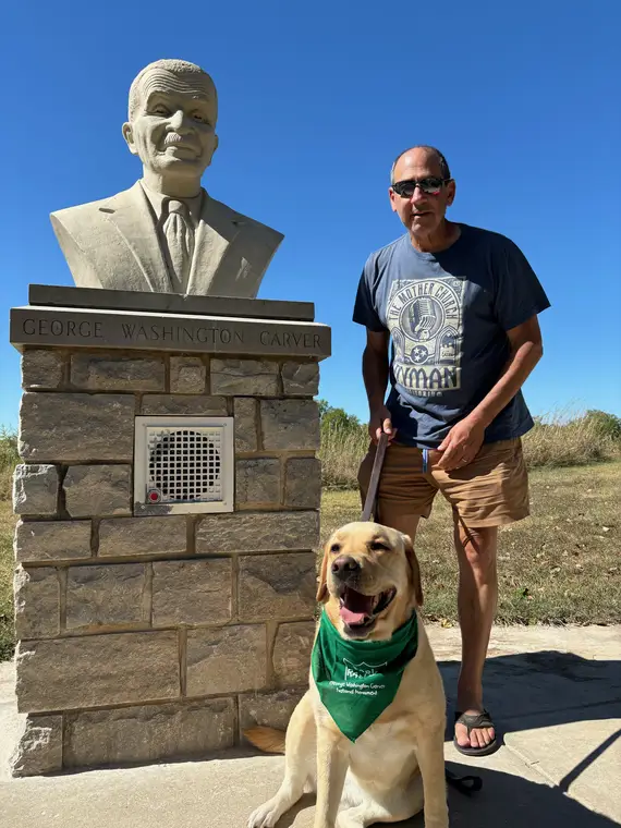 Winnie at George Washington Carver National Monument