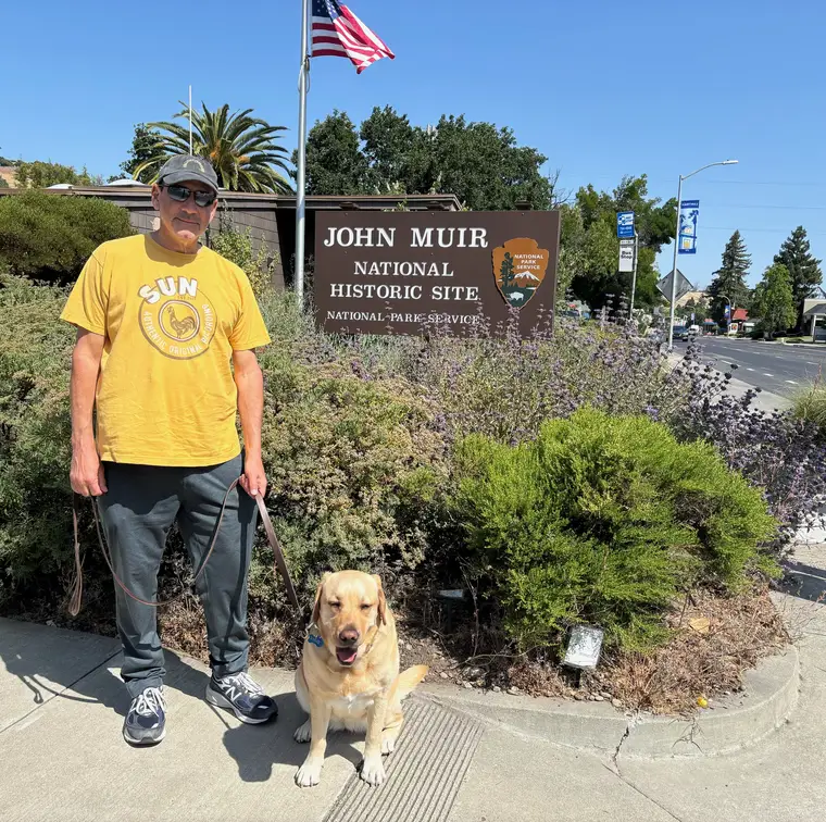 Winnie at John Muir National Historic Site