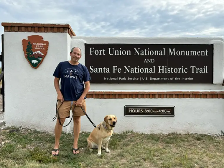 Winnie at Fort Union National Monument